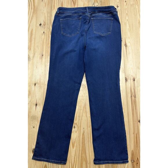 NYDJ Jeans Marilyn Straight Dark Wash Womens Size 16 Lift Tuck - Picture 2 of 6